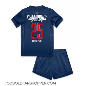 Paris Saint-Germain Hjemmebanetrøje Børn 2024-25 UCL Champions Kortærmet (+ Korte bukser)